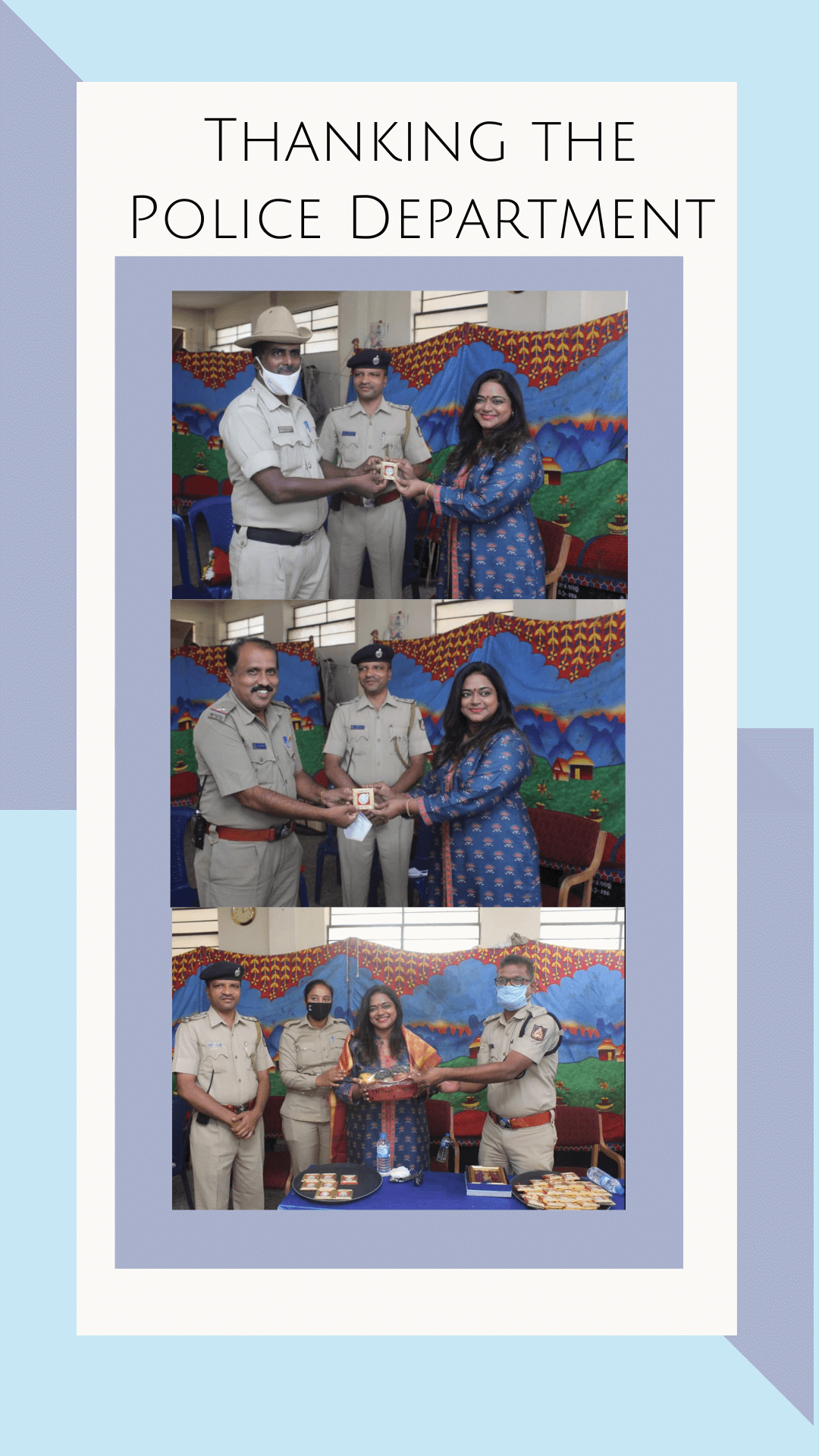 Thanking the Police Department
