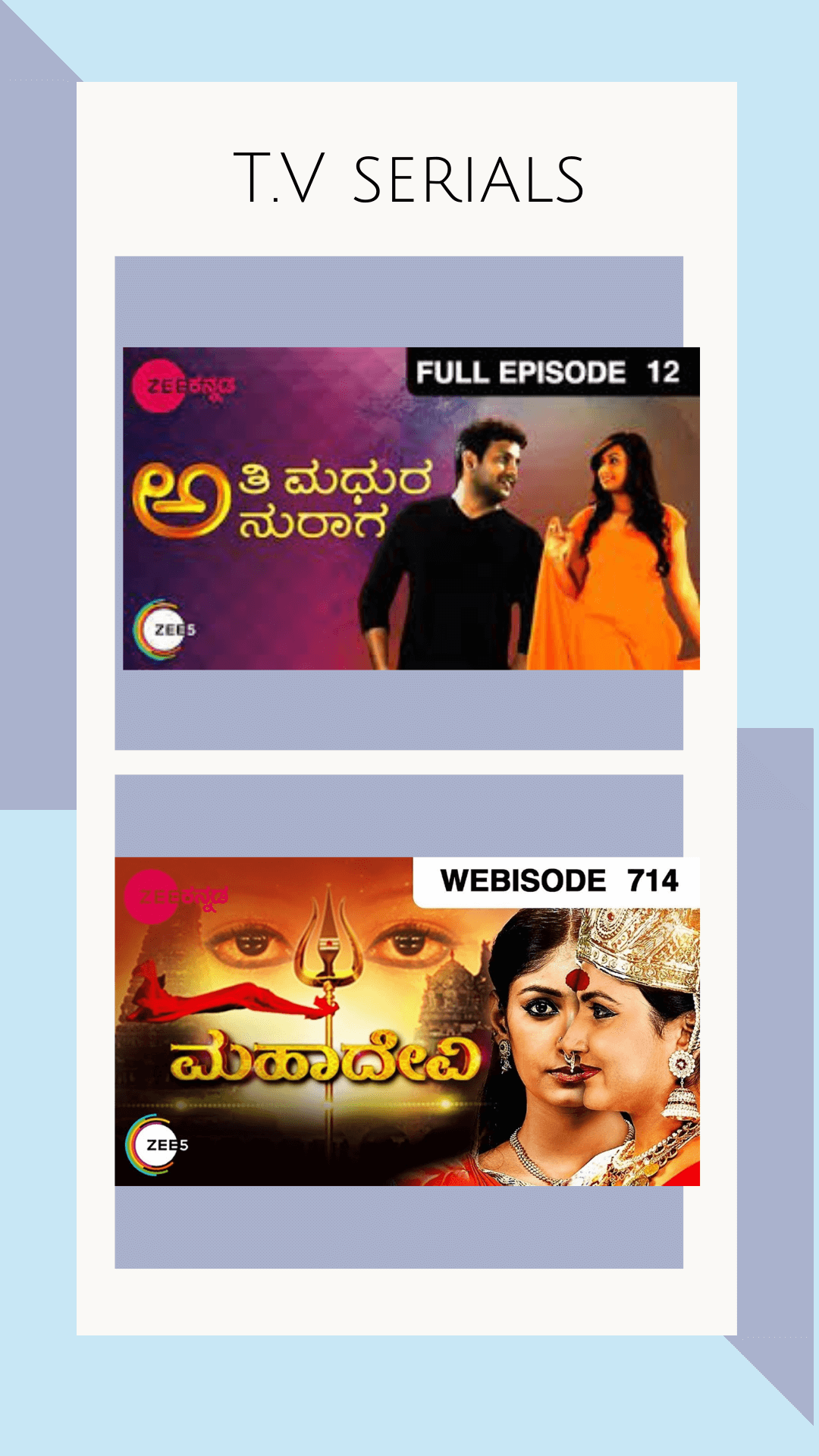 Shruti Naidu TV Serials M